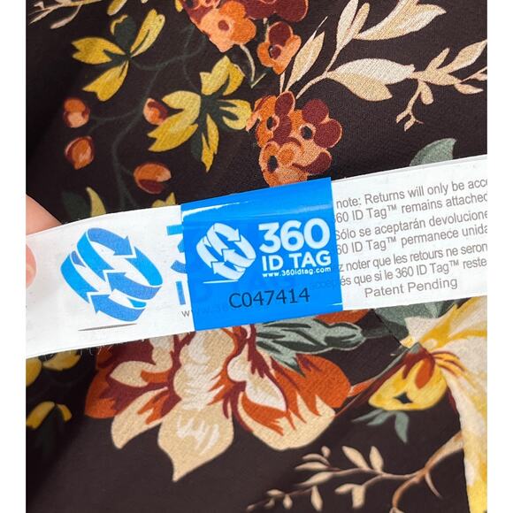 Veronica Beard Dress Avani wrap effect florl print silk chiffon maxi size 6 - Picture 6 of 10